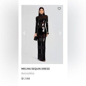 Retrofête MELINA SEQUIN DRESS. SIZE Medium never been worn.